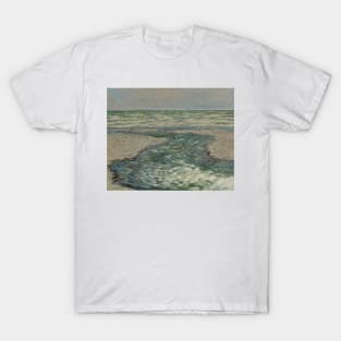 Pourville River, Low Tide by Claude Monet T-Shirt